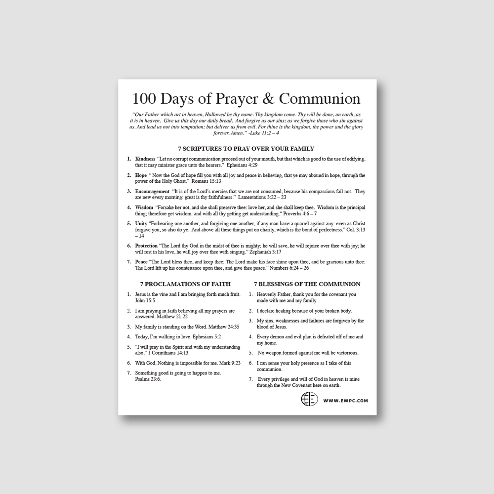 
                      
                        100 Days Of Unbroken Prayer and Prayer Guide
                      
                    